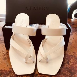 A.EMERY Women's Cream Sandals